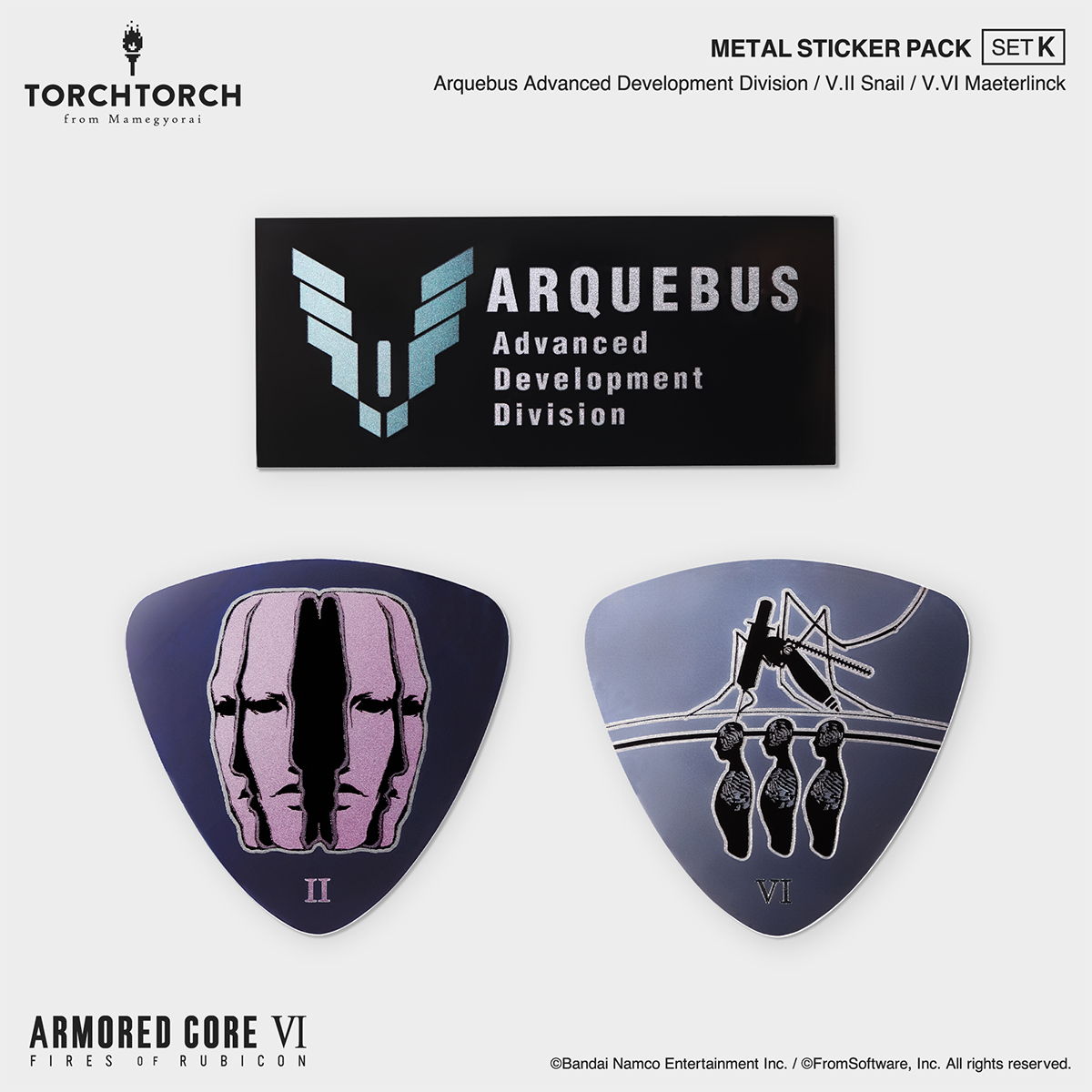 METAL STICKER PACK ARMORED CORE VI FIRES OF RUBICON × TORCH TORCH