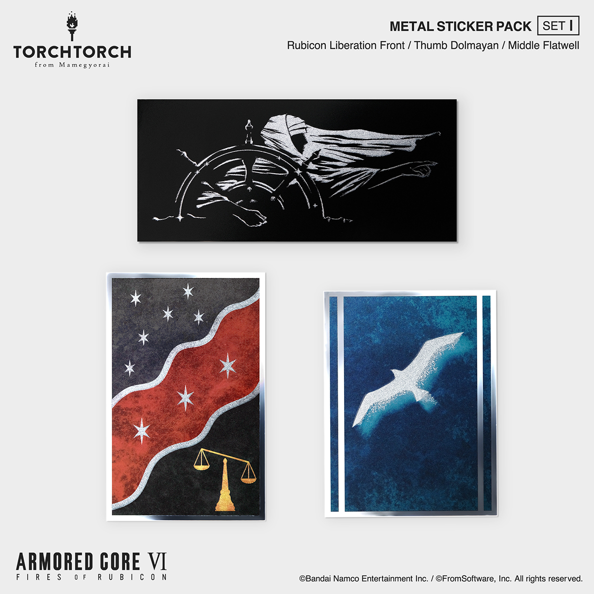 METAL STICKER PACK ARMORED CORE VI FIRES OF RUBICON × TORCH TORCH