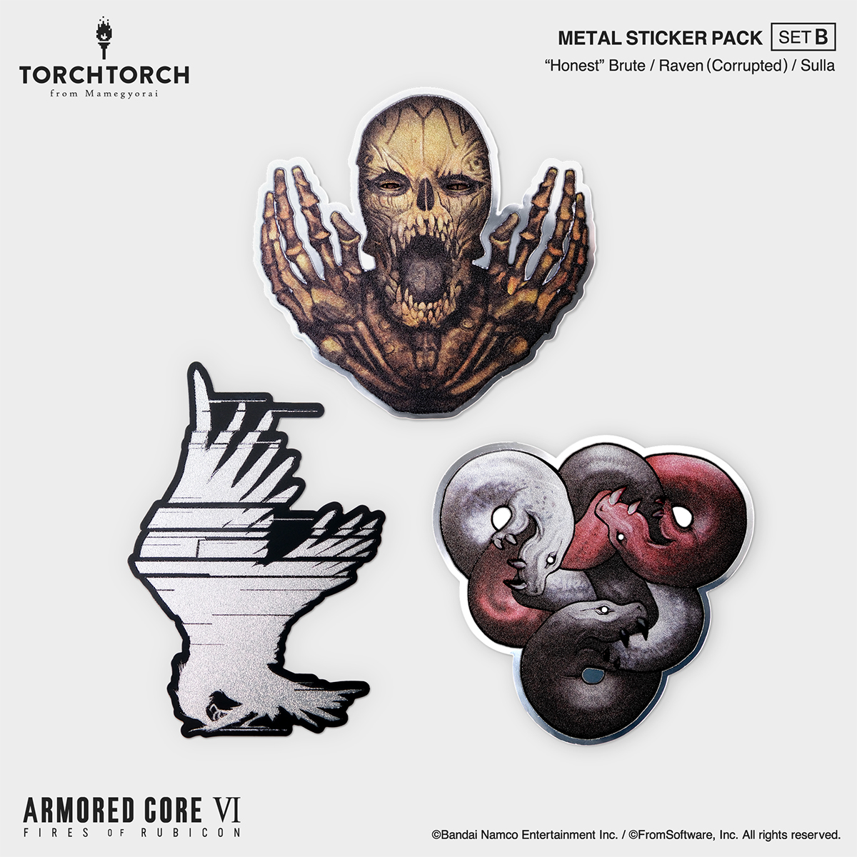 METAL STICKER PACK ARMORED CORE VI FIRES OF RUBICON × TORCH TORCH
