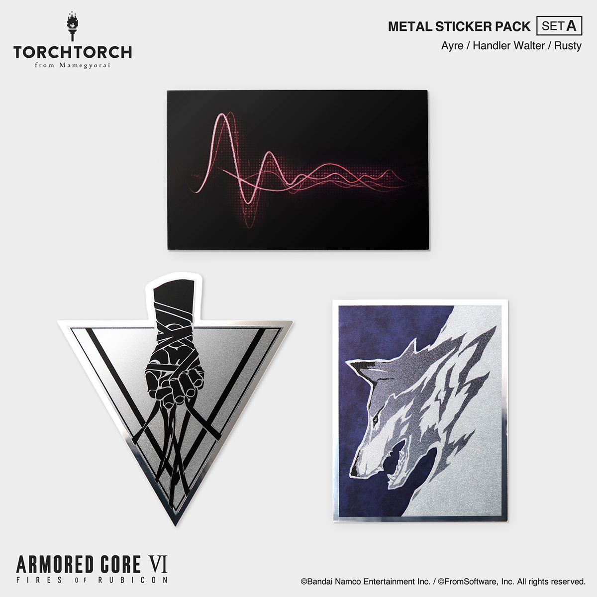METAL STICKER PACK ARMORED CORE VI FIRES OF RUBICON × TORCH TORCH